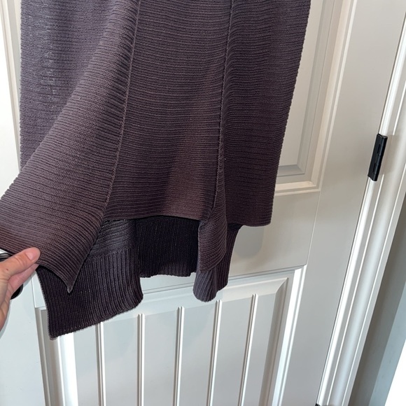 PERUVIAN connection dark chocolate brown tank tunic beautiful boho neutral LG - Picture 6 of 17